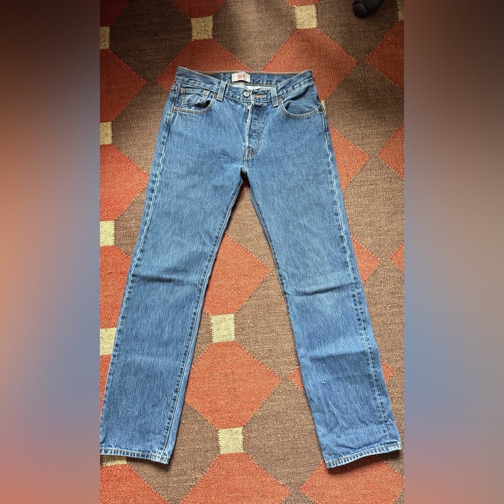 Vintage Levi's 501 Straight Leg Blue Denim Jeans